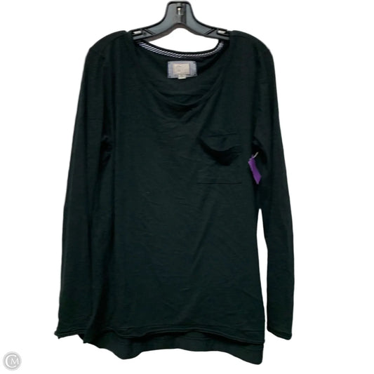 Top Long Sleeve Basic By Postmark In Black, Size: L