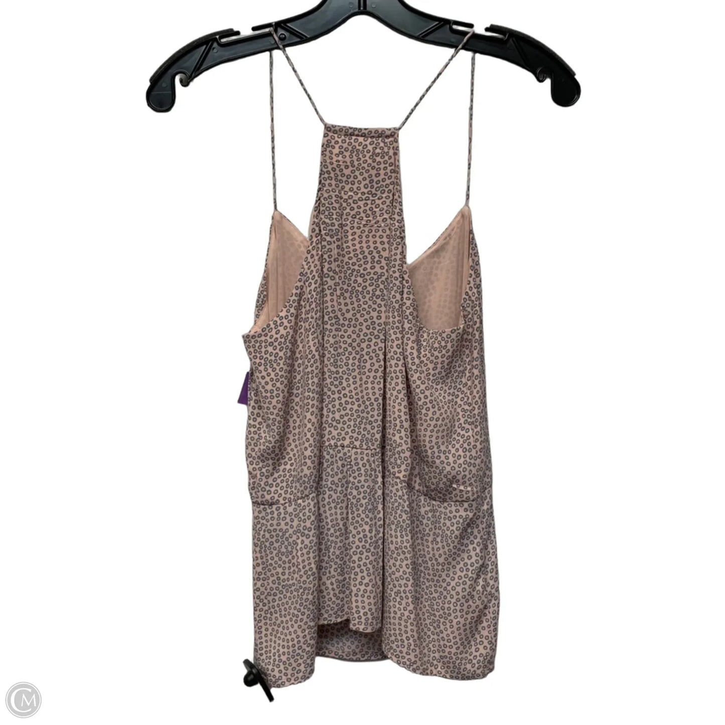 Blouse Sleeveless By Loft In Grey & Pink, Size: Xs