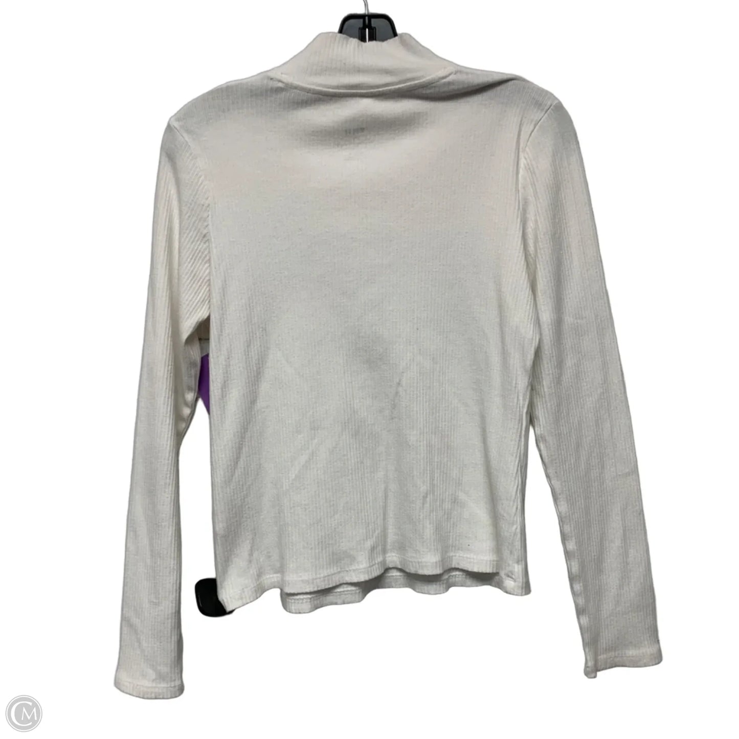 Top Long Sleeve Basic By Maeve In White, Size: M
