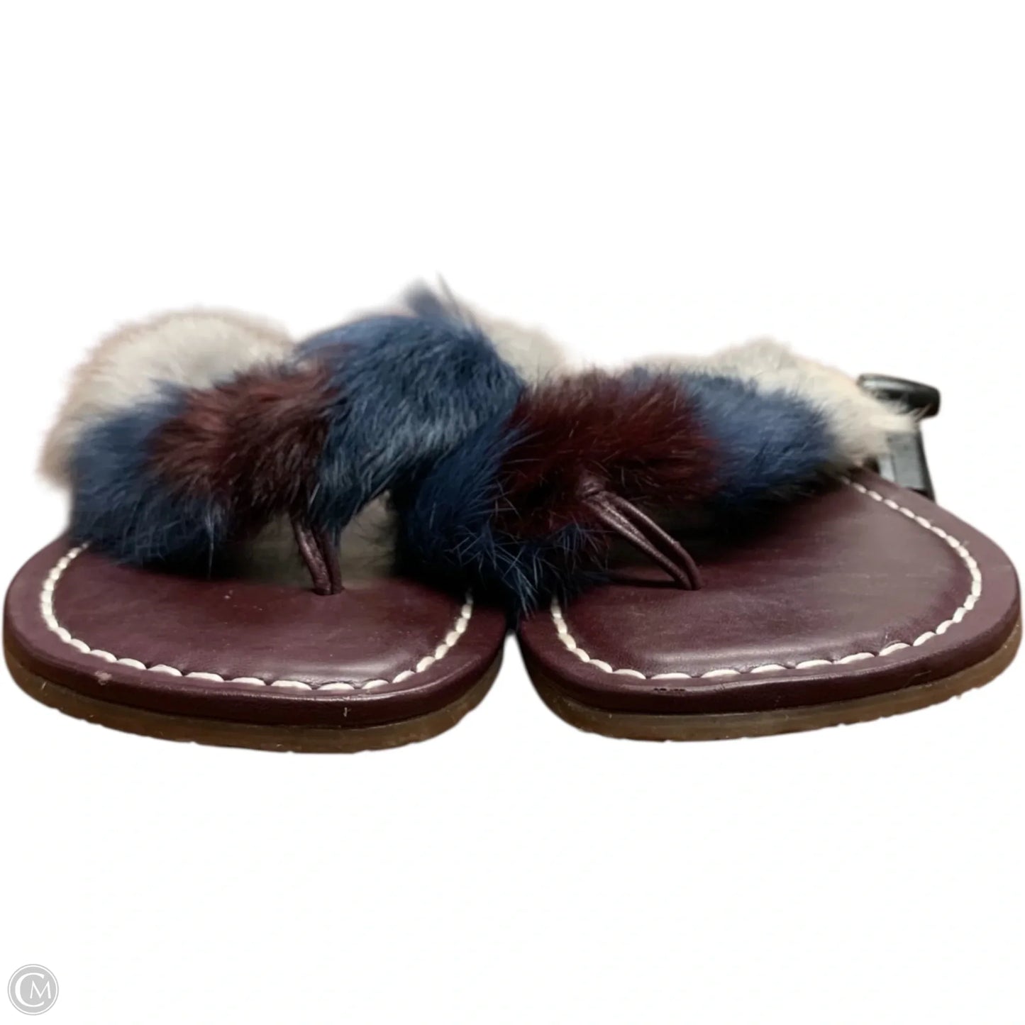 Sandals Flip Flops By Bernardo In Maroon, Size: 7