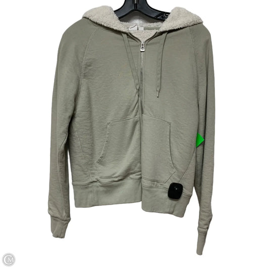 Jacket Faux Fur & Sherpa By Gap In Green, Size: M