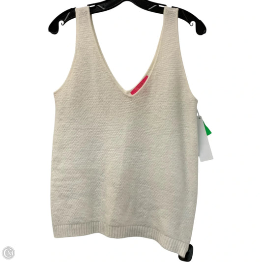 Top Sleeveless Designer By Lilly Pulitzer In White, Size: M