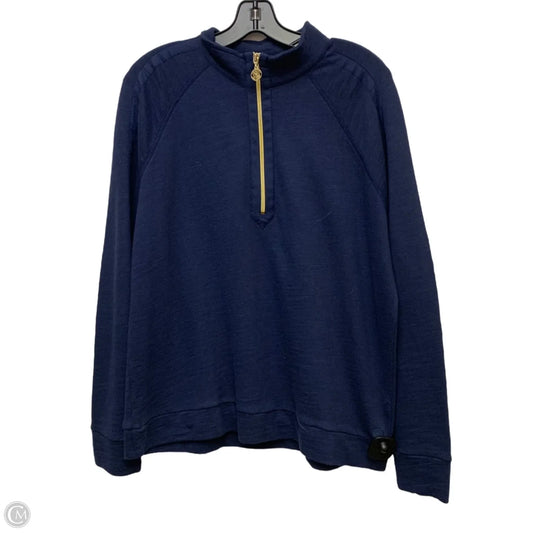 Sweatshirt Designer By Lilly Pulitzer In Navy, Size: L