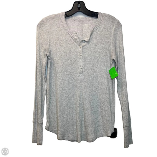 Top Long Sleeve By Aerie In Grey, Size: S