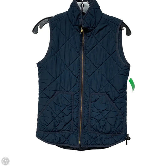 Vest Puffer & Quilted By J. Crew In Navy, Size: Xxs
