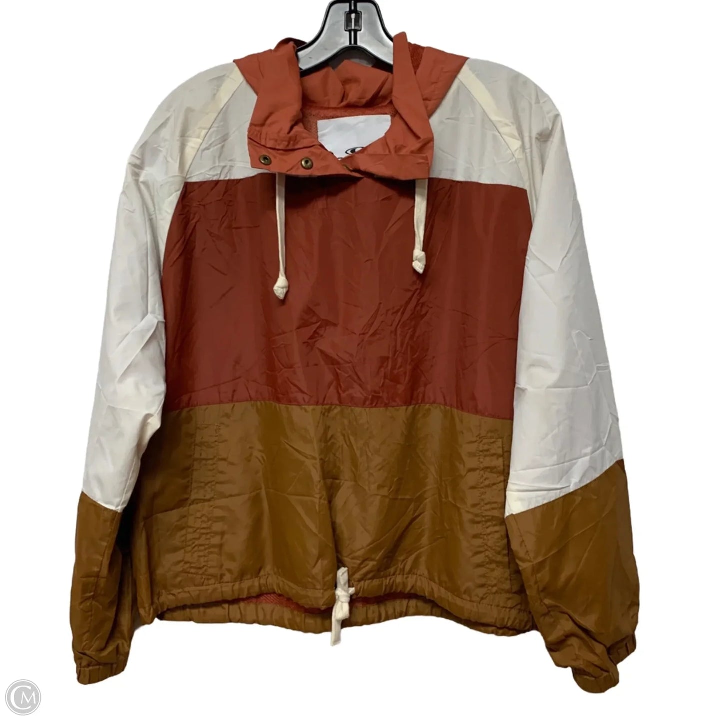 Jacket Windbreaker By Oneill In Orange & White, Size: M