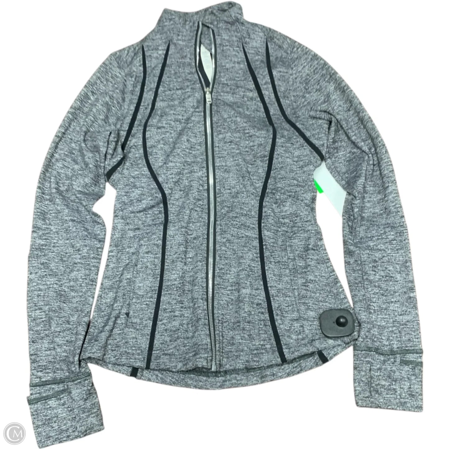Athletic Jacket By Lululemon In Grey, Size: S