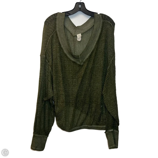Top Long Sleeve By We The Free In Green, Size: S