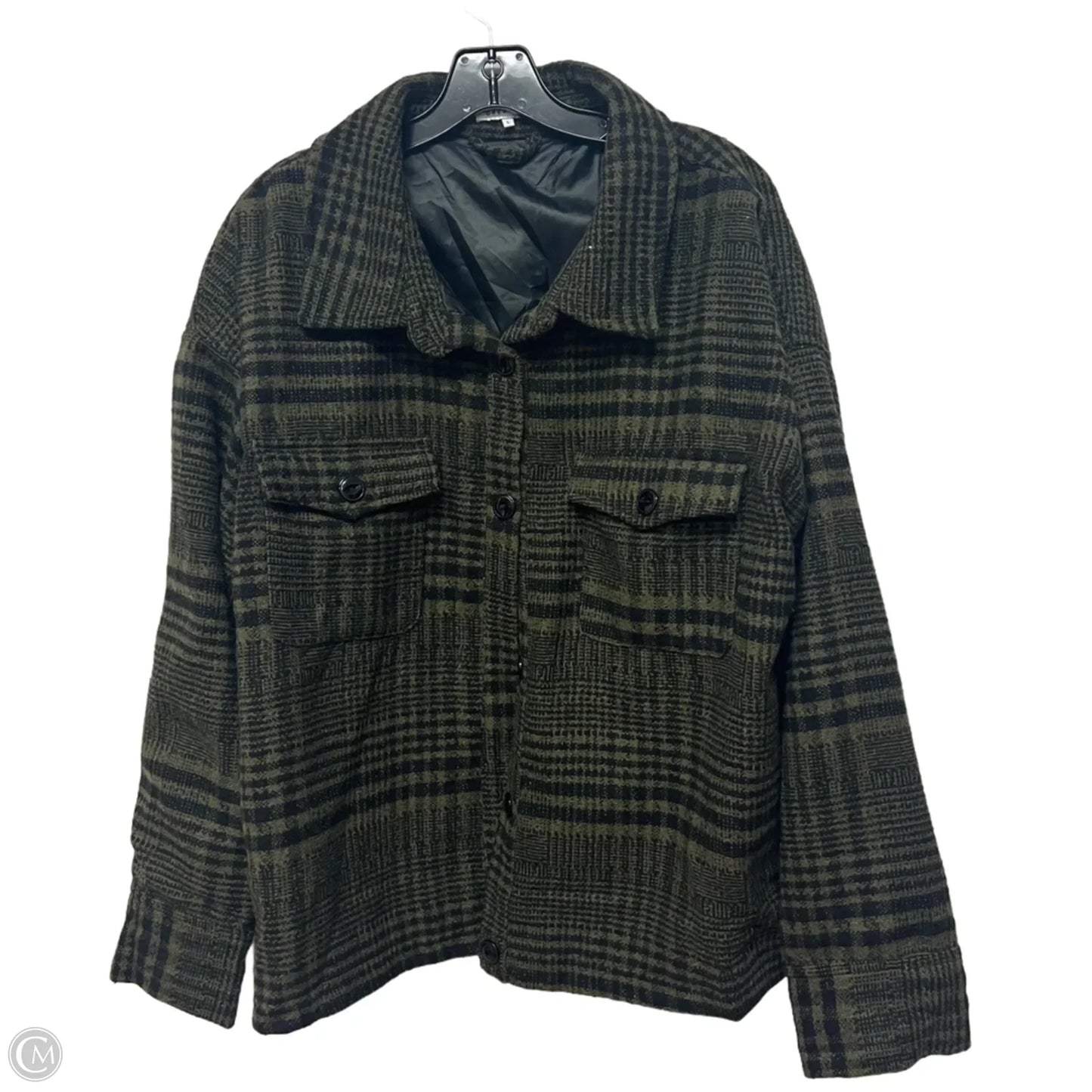 Coat Other By Cresent In Black & Green, Size: L