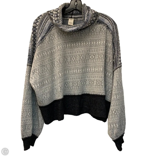 Sweatshirt Collar By We The Free In Blue & White, Size: M