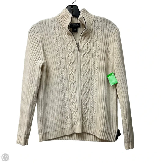 Sweater By Lands End In White, Size: S