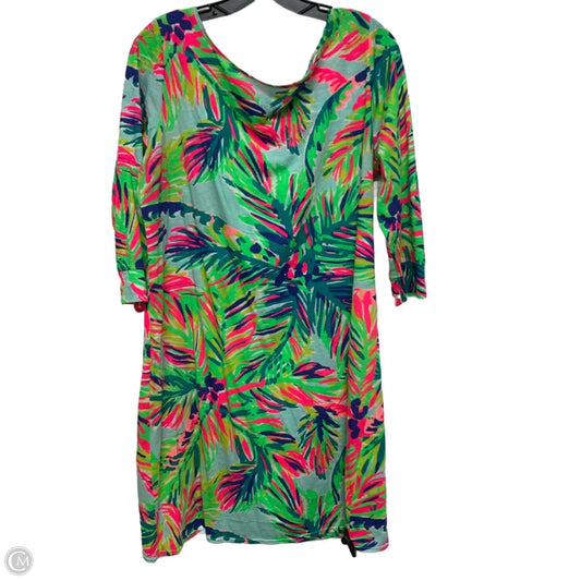 Dress Designer By Lilly Pulitzer In Blue & Green, Size: Xl