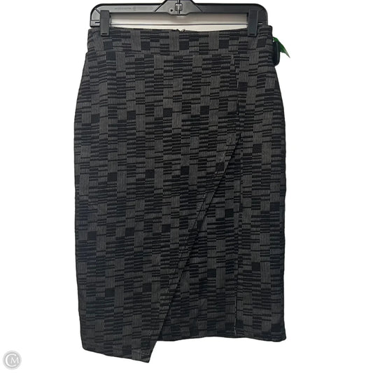 Skirt Midi By Maeve In Black & Grey, Size: S
