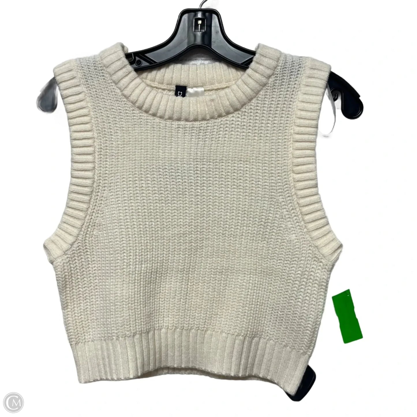 Vest Sweater By Divided In Cream, Size: S