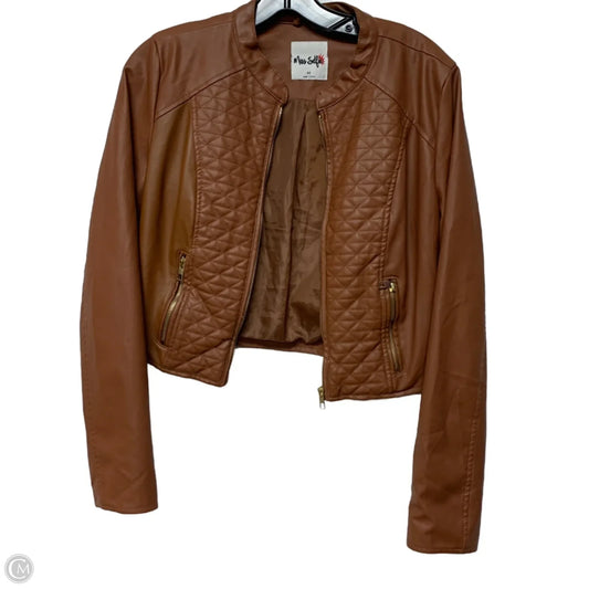 Jacket Other By Clothes Mentor In Tan, Size: M