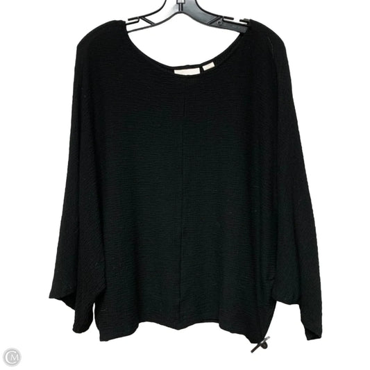 Top 3/4 Sleeve By Maeve In Black, Size: L