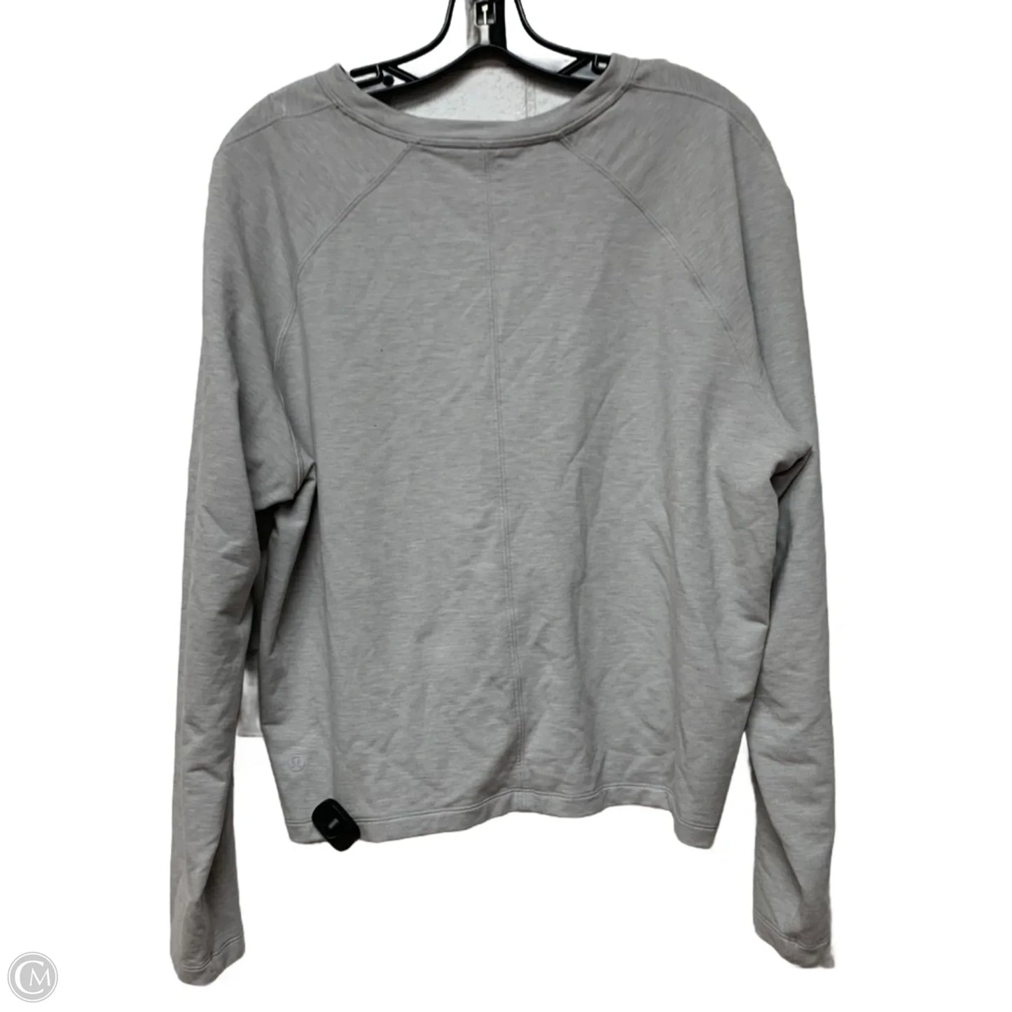 Top Long Sleeve By Lululemon In Grey, Size: L