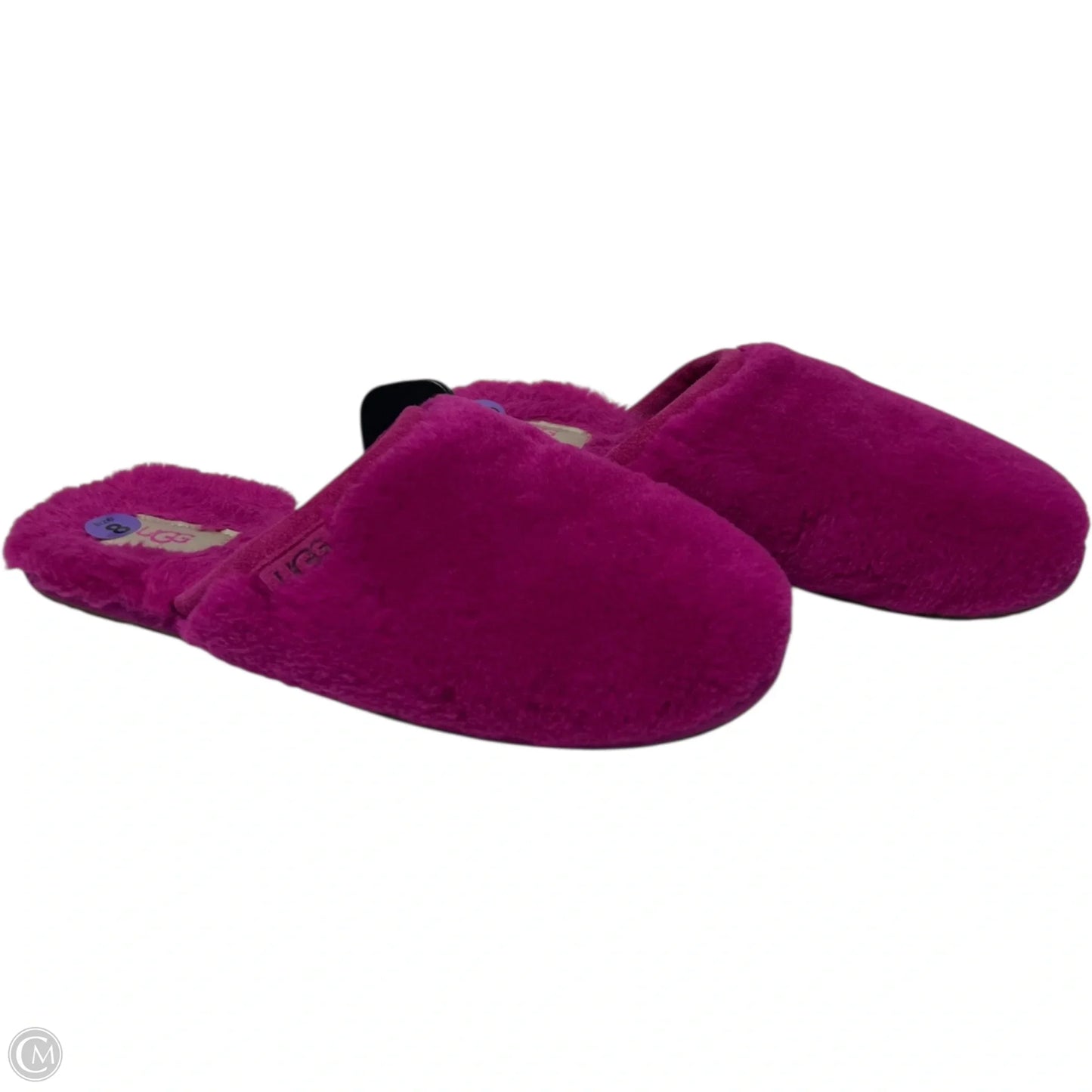 Slippers Designer By Ugg In Pink, Size: 8