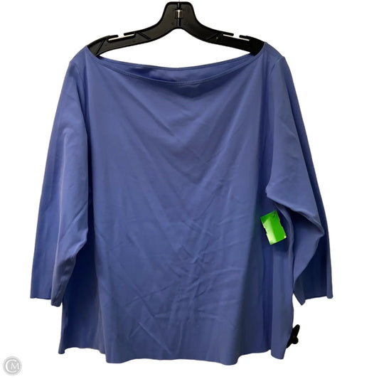 Athletic Top Long Sleeve Crewneck By Nike Apparel In Blue, Size: 2x