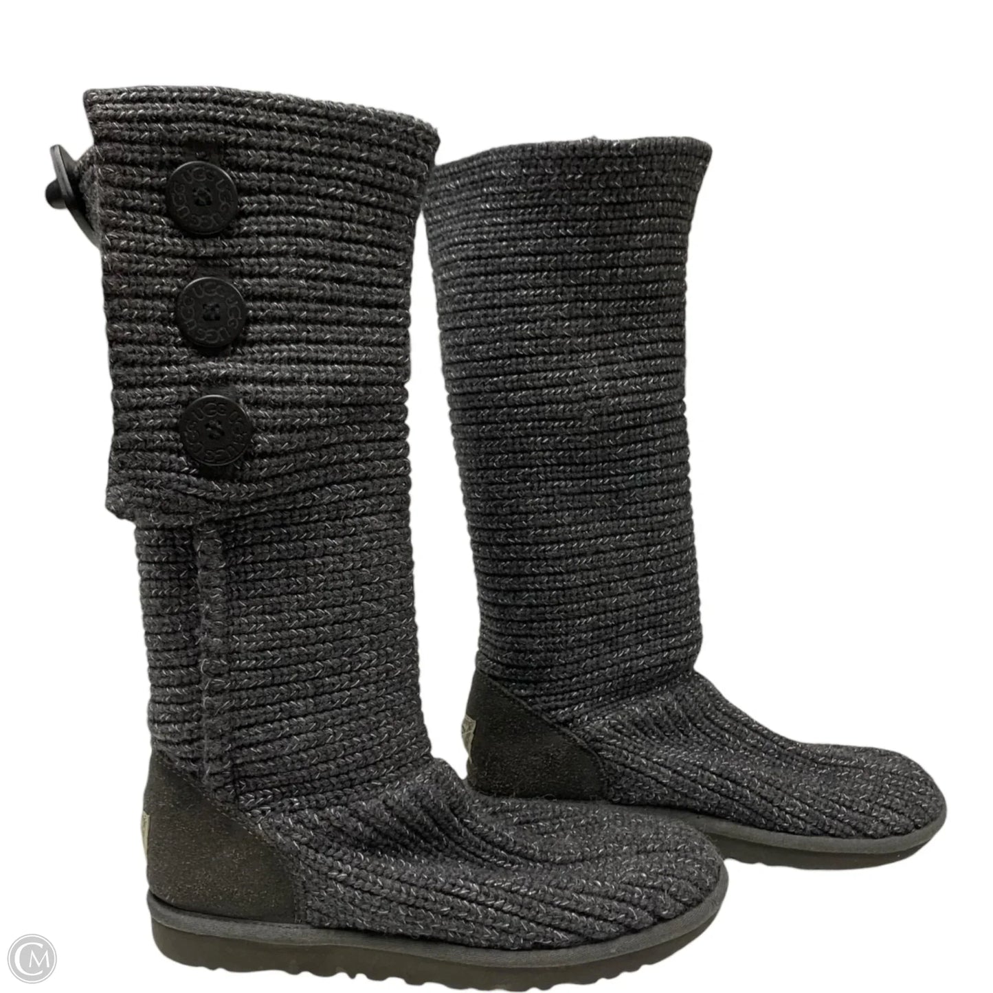 Boots Designer By Ugg In Grey, Size: 9