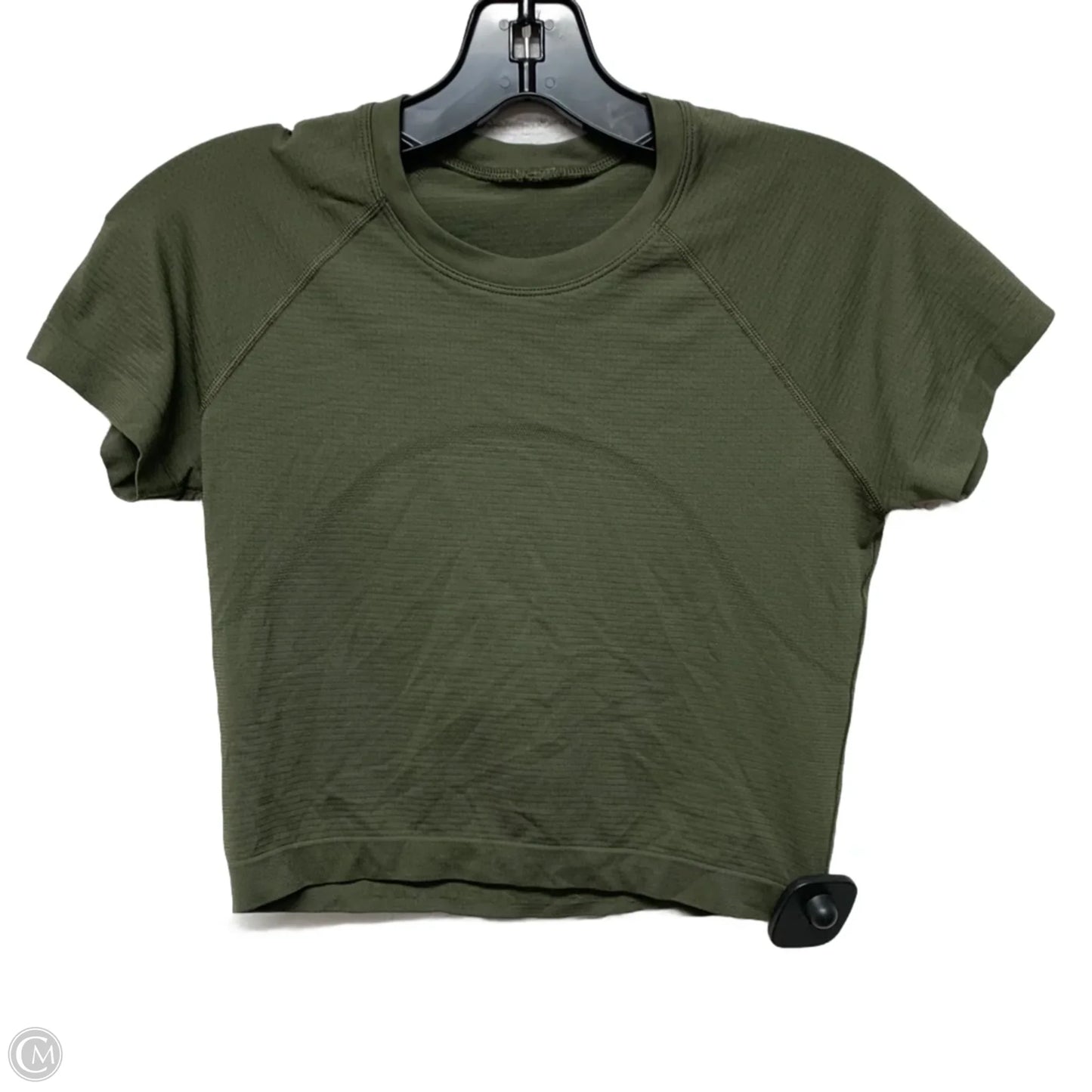 Athletic Top Short Sleeve By Lululemon In Green, Size: S