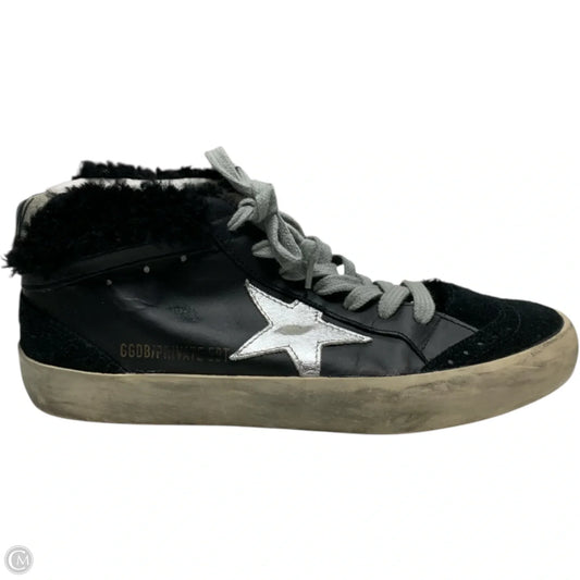 Shoes Luxury Designer By Golden Goose In Black & Silver, Size: 7.5