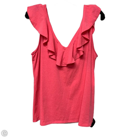 Top Sleeveless Designer By Lilly Pulitzer In Pink, Size: L