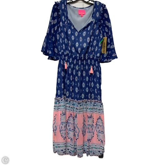 Dress Designer By Lilly Pulitzer In Blue & Pink, Size: L