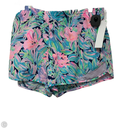 Shorts Designer By Lilly Pulitzer In Blue & Pink, Size: Xl