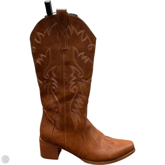Boots Western In Brown, Size: 8