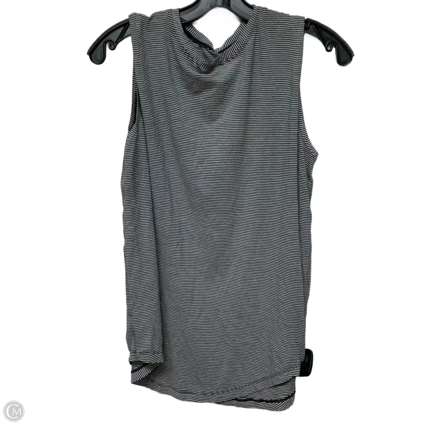 Athletic Tank Top By Lululemon In Black & White, Size: M