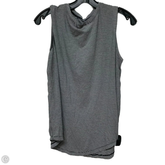 Athletic Tank Top By Lululemon In Black & White, Size: M