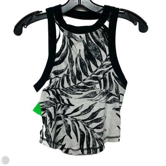 Athletic Tank Top By Free People In Black & White, Size: S
