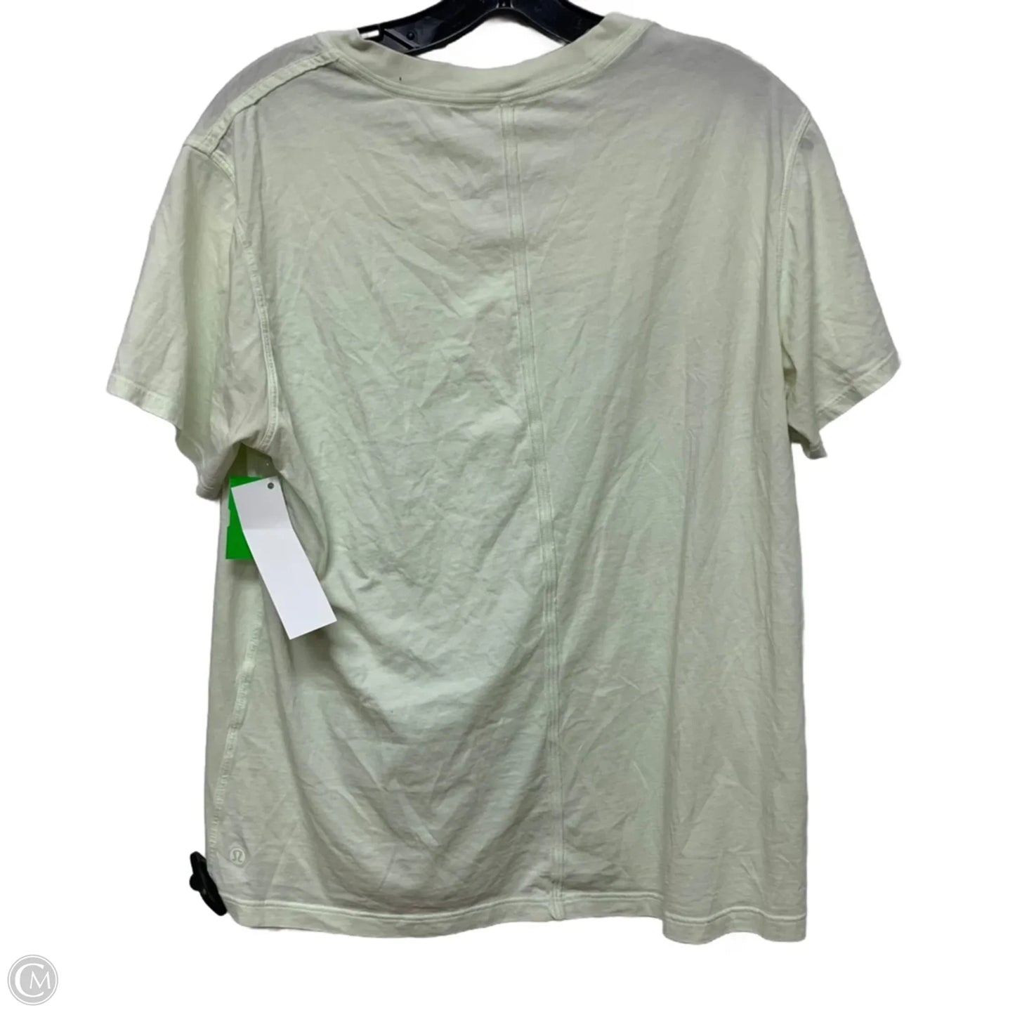 Athletic Top Short Sleeve By Lululemon In Green, Size: S