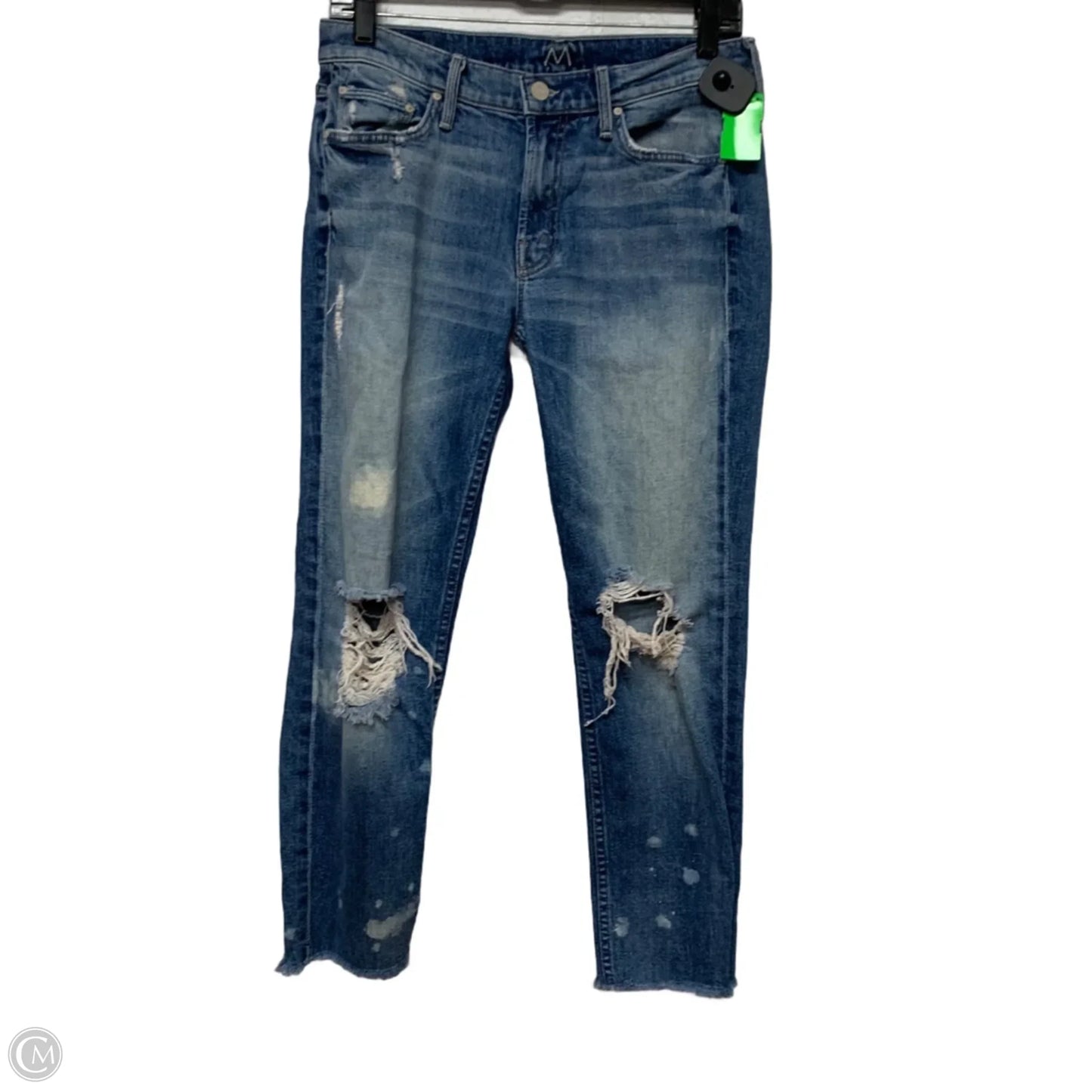 Jeans Skinny By Mother In Blue Denim, Size: 4