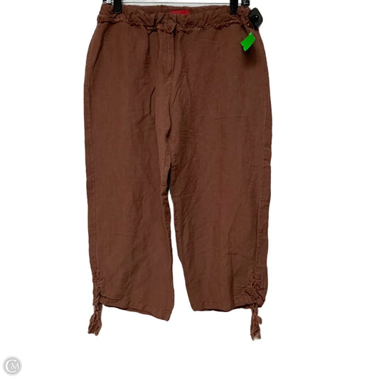 Pants Wide Leg By Miss Lili In Brown, Size: L