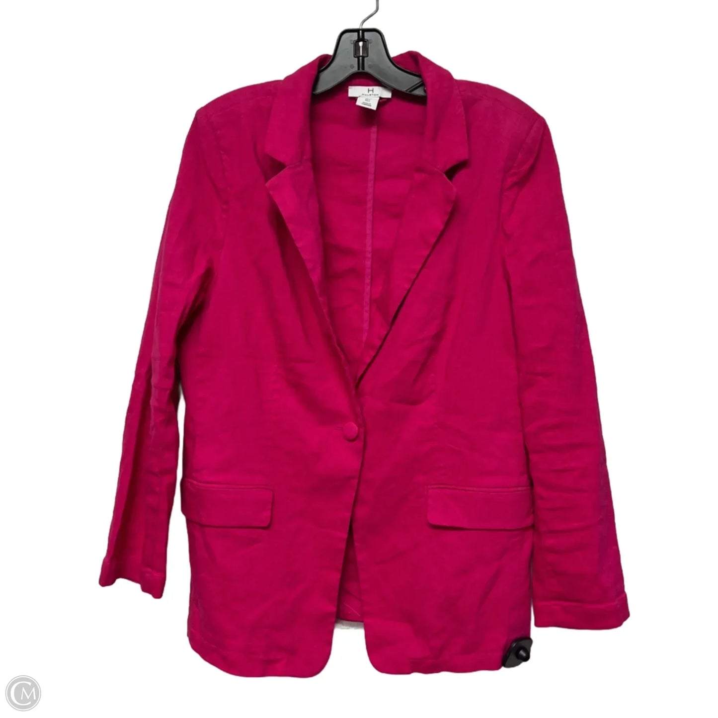 Blazer Designer By Halston In Pink, Size: L