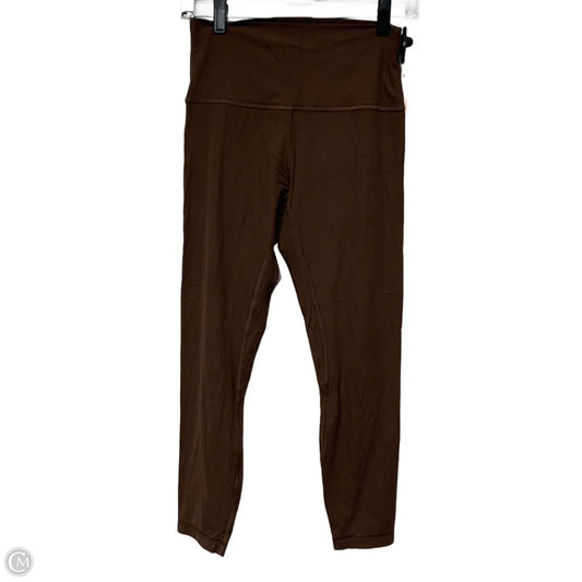 Athletic Leggings Capris By Lululemon In Brown, Size: M