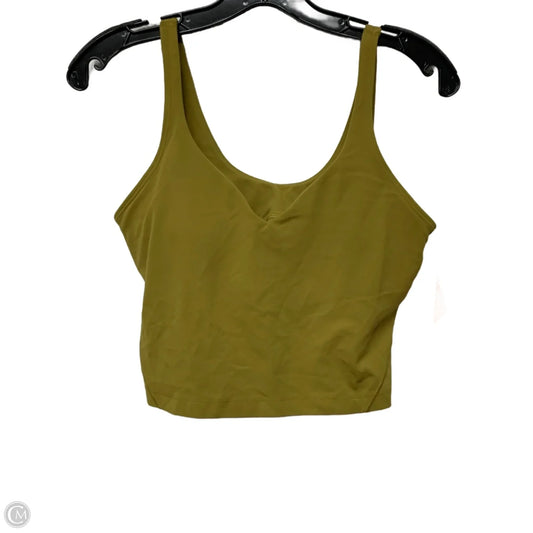Athletic Tank Top By Lululemon In Chartreuse, Size: M