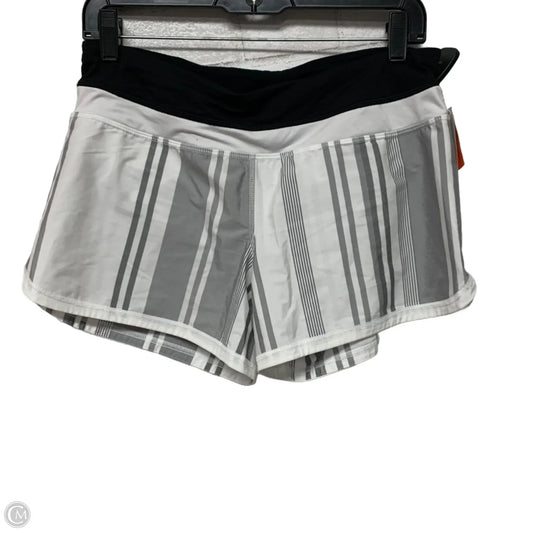 Athletic Shorts By Lululemon In Black & White, Size: S