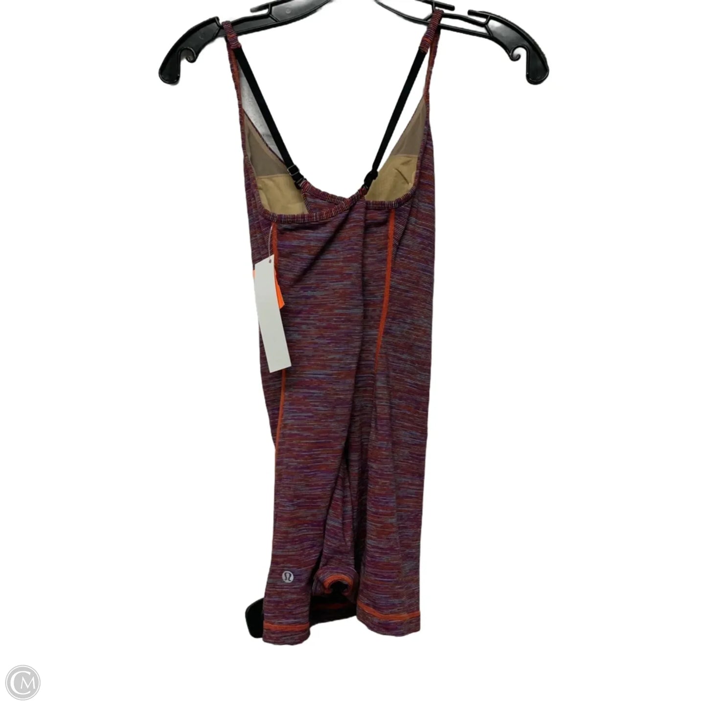Athletic Tank Top By Lululemon In Orange & Purple, Size: S