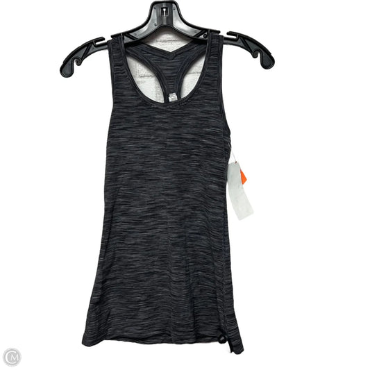 Athletic Tank Top By Lululemon In Black & Grey, Size: S