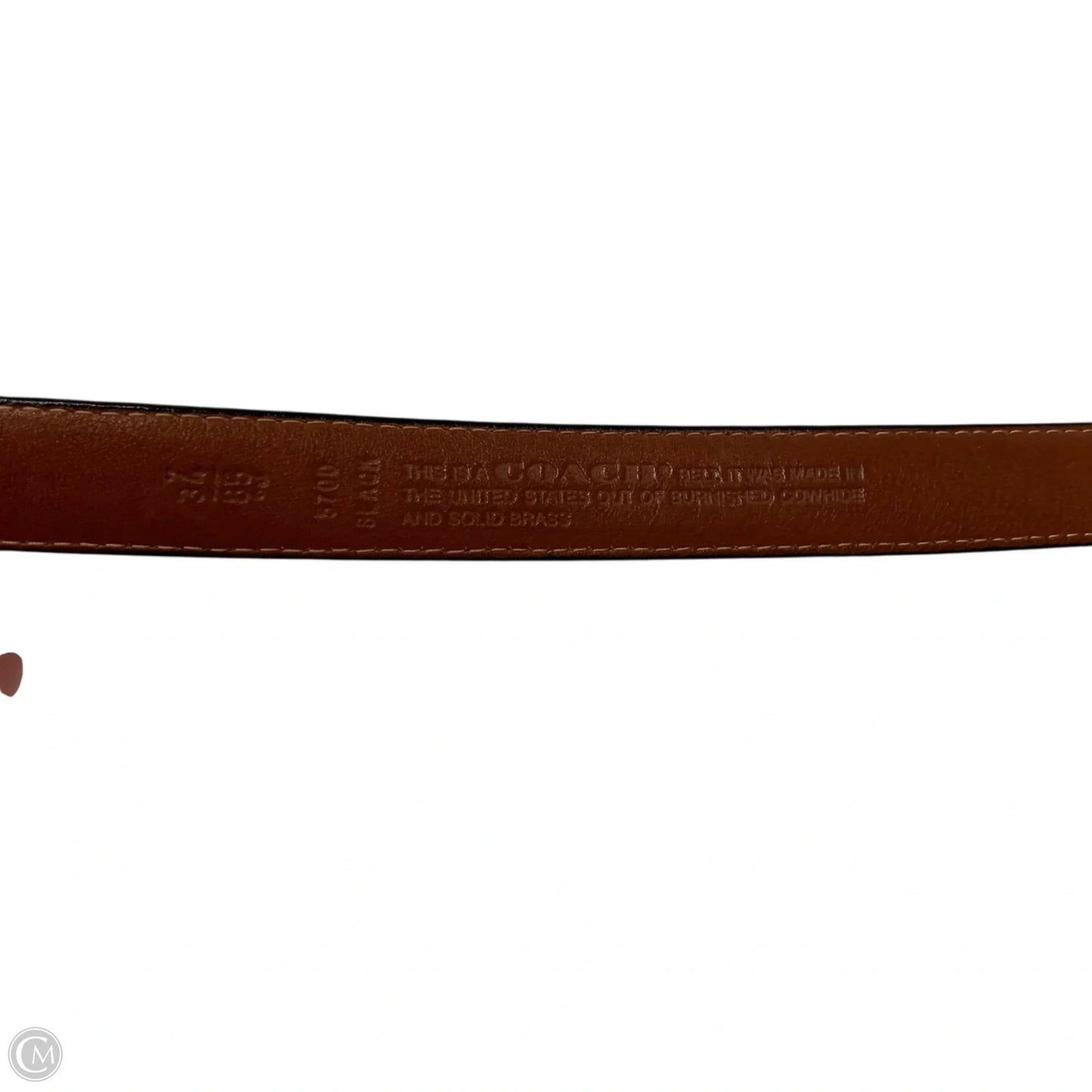 Belt Designer By Coach, Size: Large