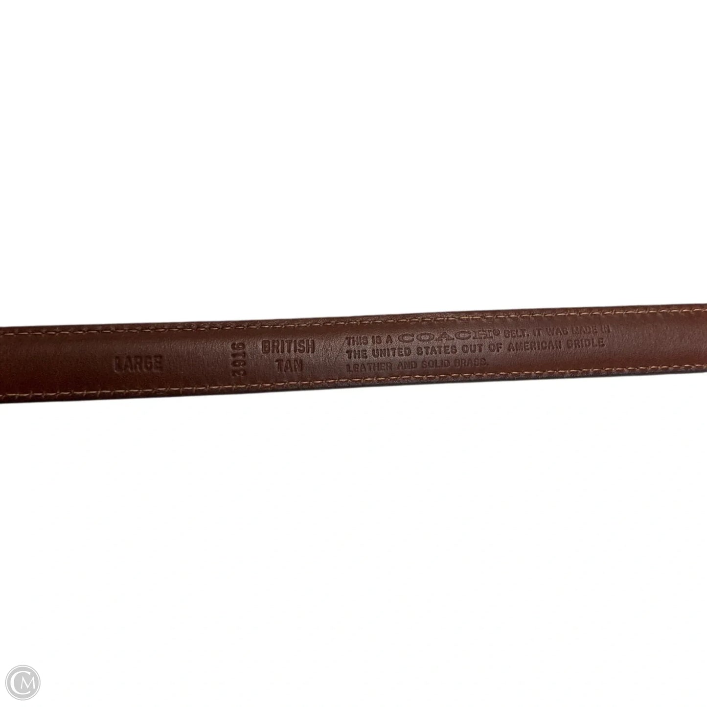 Belt Designer By Coach, Size: Large