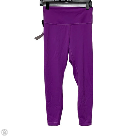 Athletic Leggings Capris By Lululemon In Purple, Size: M