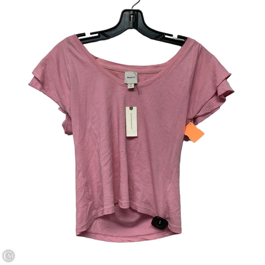 Top Short Sleeve By Maeve In Pink, Size: S