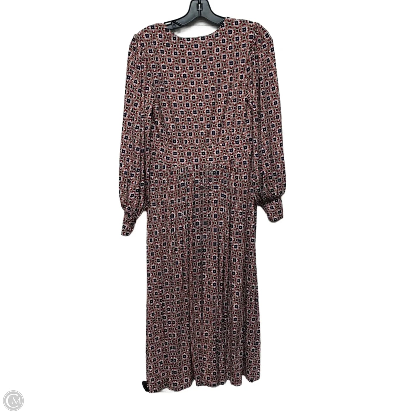 Dress Casual Midi By Boden In Green & Pink, Size: S