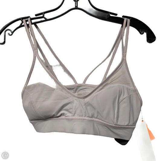 Athletic Bra By Lululemon In Grey & Pink, Size: M