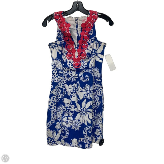 Dress Designer By Lilly Pulitzer In Blue, Size: Xs