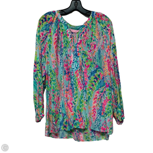 Top Long Sleeve Designer By Lilly Pulitzer In Multi-colored, Size: Xl